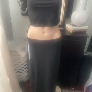NWNT Black Two-Piece Set with stretch 
Size medium